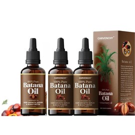 Batana Oil,Strong & Healthy Hair, Make Hair Longer Fuller Thicker, Organic Batana Oil with Rosemary,Organic Rosemary Oil Vitamin E Nourish Scalp,for All Hair Types,:_3pcs