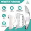 COZLOW 3-in-1 Muscle Scraper Tool Set - Skin Scraping Massage