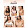 Vertvie Womens Wireless Bras No Underwire Push Up Bra Seamless