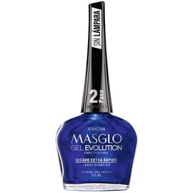 Masglo Gel Evolution Tono Atractiva 13,5 ml | Secado Extra Rápido, Efecto Gel Intenso, Hasta 12 Días de Duración, 14‑Free, Vegano