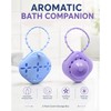 2 Pcs Silicone Shower Steamer Tray, Soap Dish Holder with