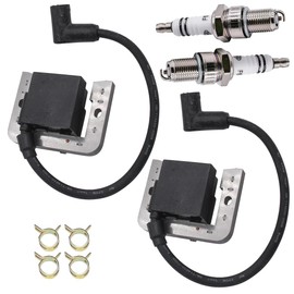 24 584 36-S Ignition Coil 24 584 11-S 24 584 15-S Moudle for Kohler CH22 CV22 CH25 CV25 CH23 CH730 CH740 with Spark Plugs (2 Pack)