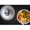 Vintage Gourmet ® Premium White Enamelware with Blue Rim, Oblong,