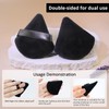 BEAKEY 12pcs Powder Puff Face Powder Triangle Makeup Puff Loose