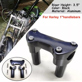 Unbranded 3 1/2" Riser 1 Inch Top Cover Handlebar Clamp For Harley Sportster Softail Dyna