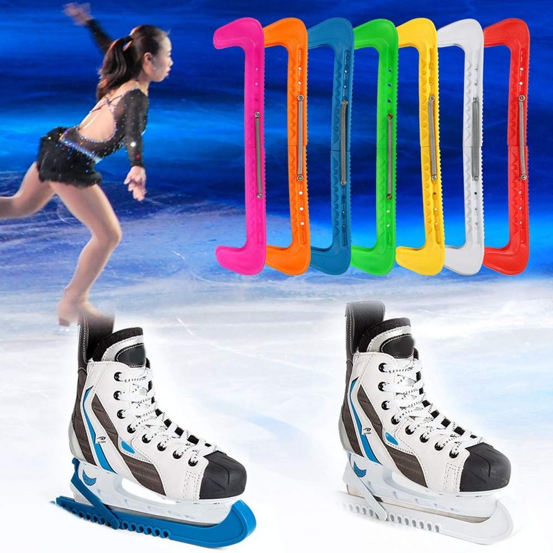 Durable Plastic Ice Hockey Ice Skate Blade Guard Covers, plplaaoo