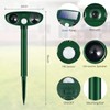 JahyElec 2025 Solar Animal Repellent, 2 Pack Ultrasonic Animal Repeller