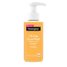 Neutrogena Oil-Free Acne Face Wash, Breakout Prone Skin Facial Cleanser with 2% Salicylic Acid Acne Treatment for Face, 6 fl. oz