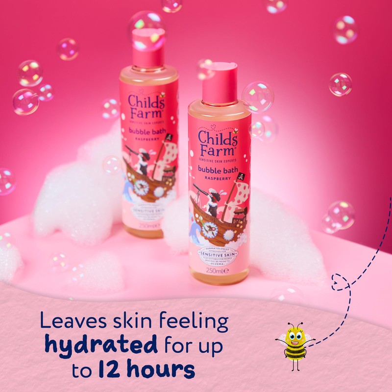 Childs Farm Kids Bubble Bath, Raspberry | Gently Cleanses &