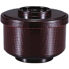 Fukui Craft Ohitsu Mini Straight Grain Split Rinse Made in Japan Tamari (Inner Vermilion)