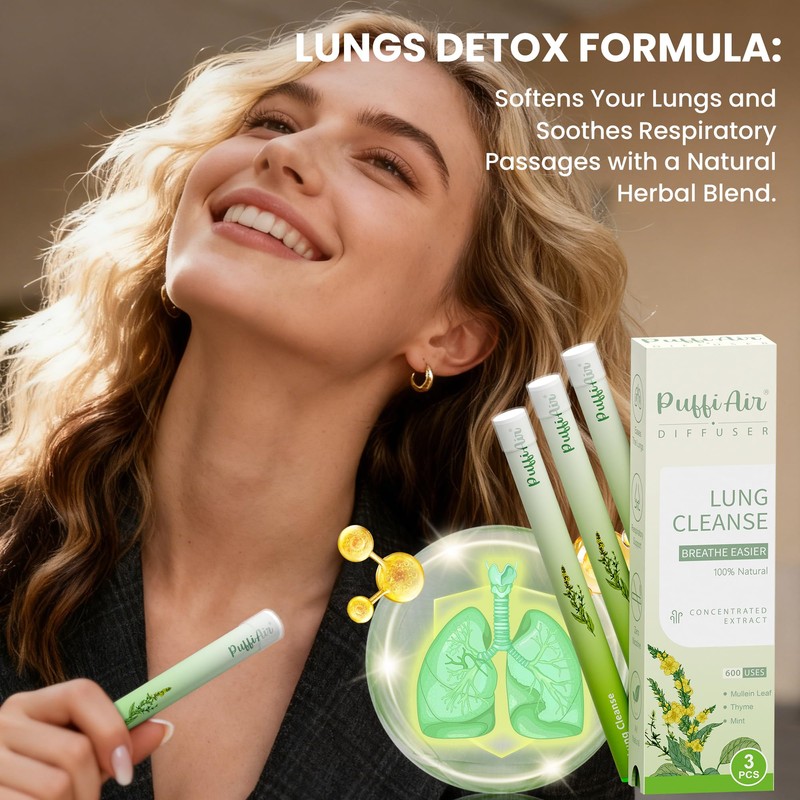 Herbal Diffuser Pen, Detox Diffuser with Mullein, Thyme & Mint