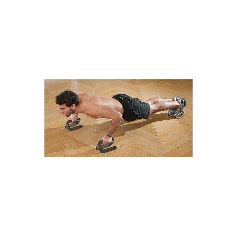 Schildkröt Fitness Men's Push-Up 2-Piece Bar, Green/Anthracite, Medium