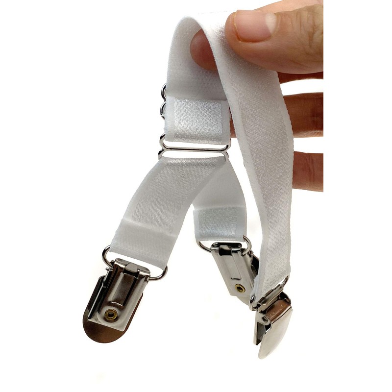 1 Pair of Adjustable Elastic Bottom Clip Y-Style Suspenders, with