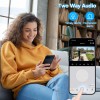 WESECUU Smart WiFi 3MP Battery Solar Color Night Vision Two