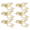 100pcs Binder Clips Cute Cartoon Rabbit Shape Metal Hollowed Long