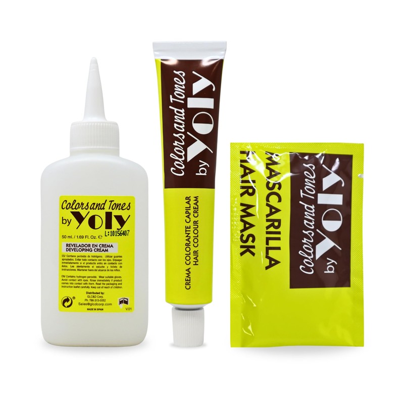 Yoly Color and Tones Permanent Hair Color Cream - 4.93