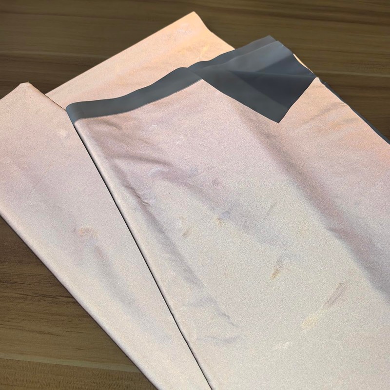 NOZUONO High Visibility Silver Reflective Fabric Gray Soft Polyester Material