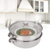 Simlug Steamer Pot,2-Layer Steamer Pot 2-Layer Stainless Steel Steamer, Cookware