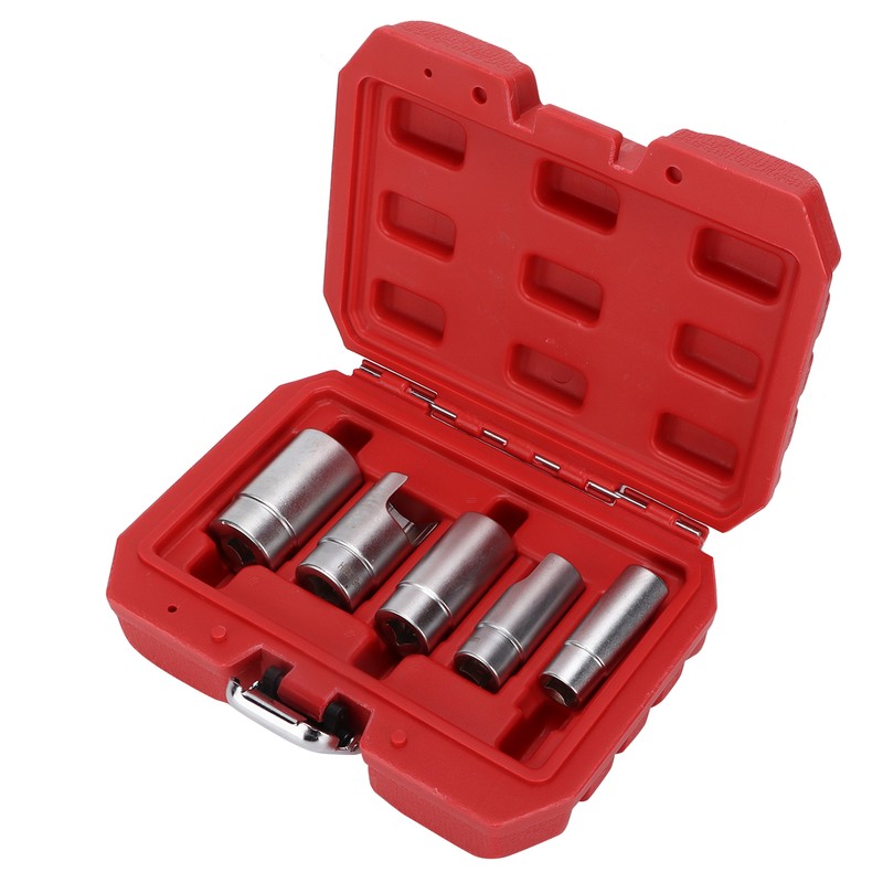 3/8inD Elbow Connector Socket Set Fitting Kit Chrome Alum Car