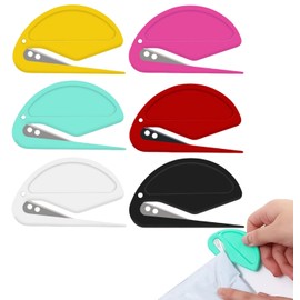 Heanvmyss Plastic Letter Openers,6 Pcs Knotting Comb Pet Knot Combs Hair Remover,Wrap Box Opener Set,Multifunctional Envelope Cutter Slitter for Cats Dogs Office School Home
