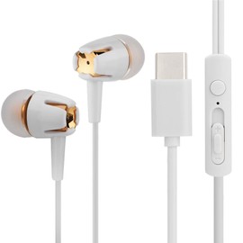 Cocoarm Type C Headphones, Super Deep Bass, Type C Earphones for LETV Stereo Ambient Noise, Noise Cancelling for Type-C Port Phones