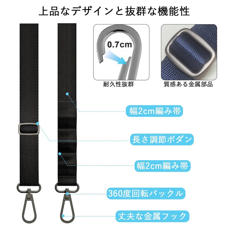 Heptour Smartphone Shoulder Crossbody / Neck / Shoulder Strap, blue