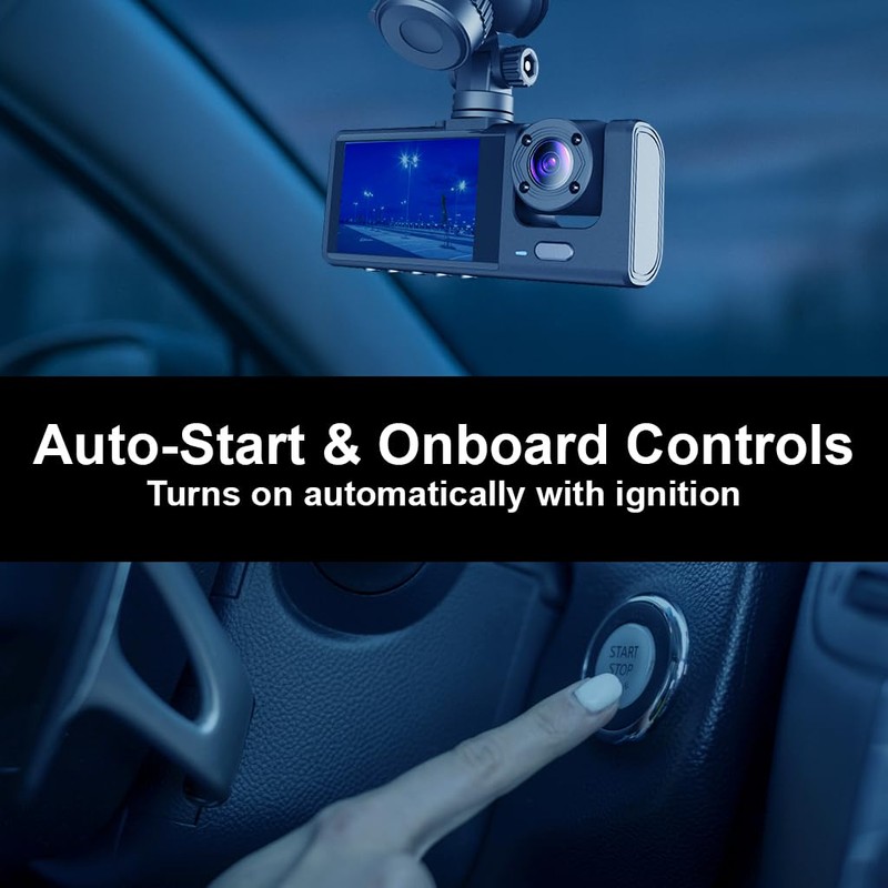 I-Hawk Defender Dual Dash Cam 1080p Full HD Front &