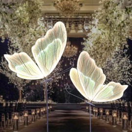 ECGOIOE Wedding Butterfly Floor lamp Creative Butterfly Ceiling Lamp Butterfly Hanging Decoration Props for Wedding Party Events