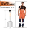Nohovu Pitchfork for Gardening, 10 Tines Pitch Fork with Non-Slip