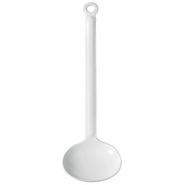 Wada Corporation Hollow Kitchen Ladle, Small, 6.9 inches (177 mm), White