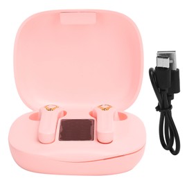 CV‑16 TWS Bluetooth Headset with LED Power Screen Digital Display Stereo Earbud for SportsPink