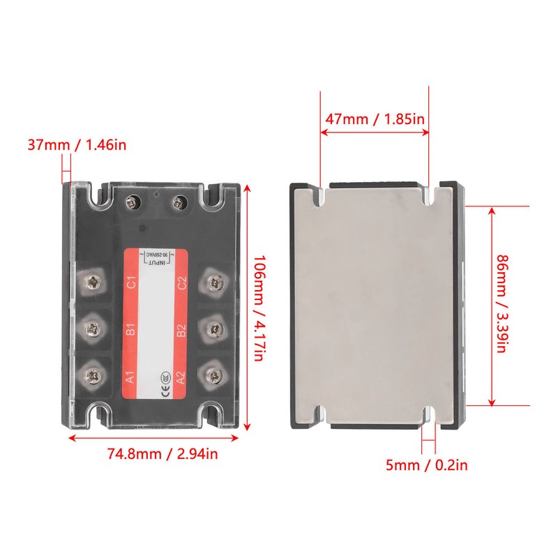 3 Phase SSR Regulator Solid State Relay Industrial Systems 25A