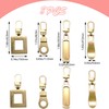 DHER Zip Pendant Removable Zip Puller Metal Zipper Pull Replacement