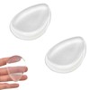 2 Stück Silikon Make Up Schwamm,Waschbar Makeup Sponge,Tropfenförmiger Schminkschwamm,Silikon Schwamm