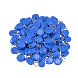 125KHz RFID Key Fobs, ABS EM ID Proximity Key Fobs Access Control Key Tags for Office Factory Doors 100 Pack