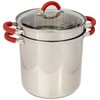 ExcelSteel 8 Qt Multifunction Stainless Steel Pasta Cooker with Encapsulated