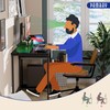 Pamray 39 Inch Computer Desk with Monitor Stand Small Home
