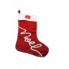 White December Home Red/White Fabric Noel Stocking Holder 17 Inches