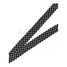 Black and White Checkered Lanyard / Black and White Checkered Flag Lanyard
