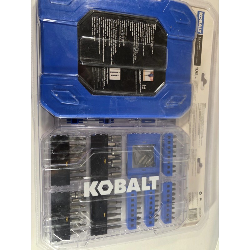 Kobalt 106-piece Screwdriver Drill & Drive Set with Hard Case
