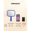 Gladmart Hand Mirror Salon Barber Hairdressing Handheld Mirror with Handle