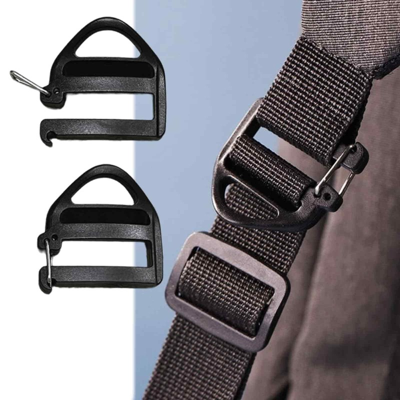 Mmgoqqt 4 Pcs Adjustable Buckles Webbing, Plastic Buckles Flat, Webbing