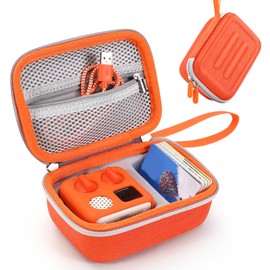 Hard Case Replacement Travel Case Compatible with Yoto Mini Kids Audio Music Player Children Speaker Plays Audiobook Cards Radio (Orange, For Yoto Mini)
