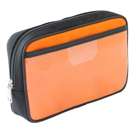 [Valuables Case] [With Key] Canvas Venture Key Lock Pouch Security Case GEN-180 [A5 Storage Size], light orange