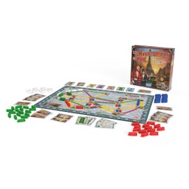 Les AVENTURIERS du Rail Paris Crazy Years - Board Game & Strategy for Children from 8 Years - 2 to 4 Players - 10 to 15 Minutes - Compact Version Independent in French - Days of