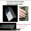 24pcs Long Coffin Ballet Press On Nails, Gradient Fake Nails,Full