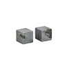 Mud Pie Grey Marble Cube Salt Pepper; 2" x 2"