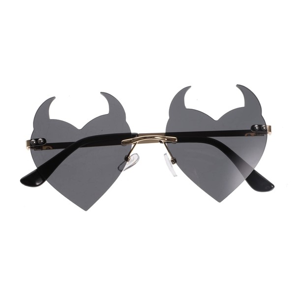 OATIPHO Fashion Rimless Shaped Sunglasses for Parties Uv Eyewear for