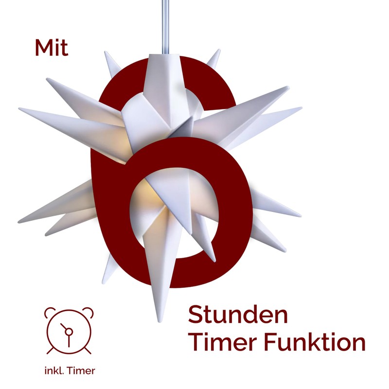 Deco-Trend Mini Plastic Star, White