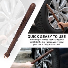 MALTERZER Wooden Tire Checker for Truckers Tool for Checking Tire Pressure, Wheel & Tire Accessories & Parts, Tire Repair Tools Fish Bat Self Defense